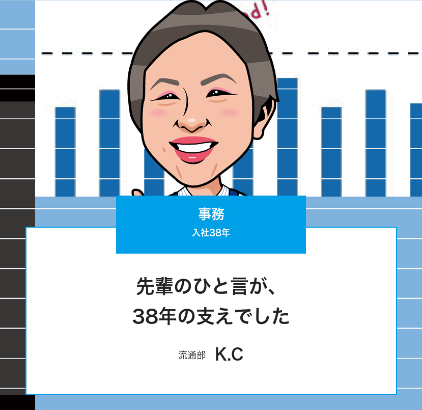 事務(K.C)のインタビューページ トップ画像